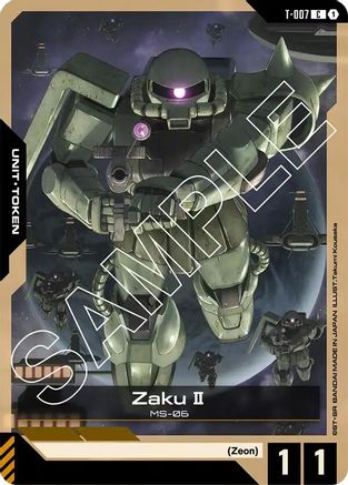 Image of Zaku II (T-007) Token (T-007) - Newtype Rising