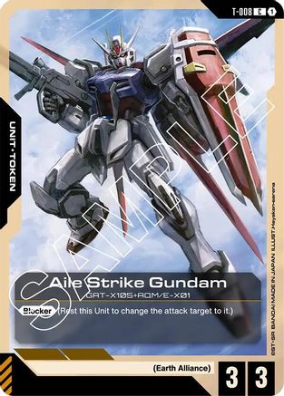 Image of Aile Strike Gundam (T-008) Token (T-008) - Newtype Rising