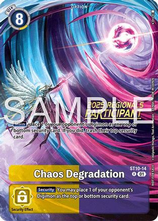 Image of Chaos Degradation (Regionals 25-26 Season 2 Participant) (ST10-14) - Starter Deck 10: Parallel World Tactician