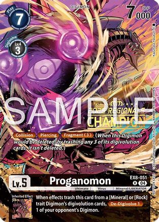 Image of Proganomon [EX8-051] (Regionals 25-26 Season 2 Champion) [Chain of Liberation]