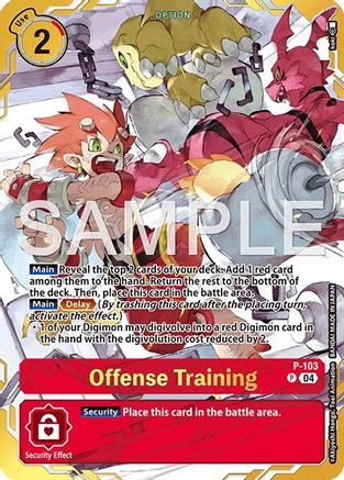 Image of Offense Training [P-103] (Premium Card Collection -Digimon Training Set-) [Digimon Demo Deck Exclusive Cards]