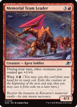 Image of Memorial Team Leader [Edge of Eternities]