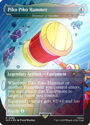 Image of Piko Piko Hammer - Hammer of Nazahn (Rainbow Foil) [Secret Lair Drop Series]