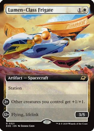 Image of Lumen-Class Frigate (Extended Art) [Edge of Eternities]