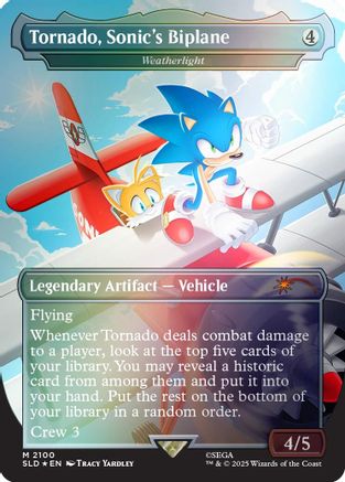 Image of Tornado, Sonic's Biplane - Weatherlight (Rainbow Foil) [Secret Lair Drop Series]