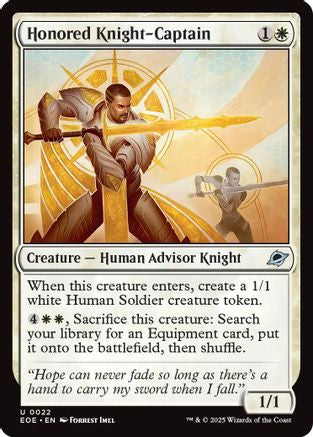 Image of Honored Knight-Captain [Edge of Eternities]
