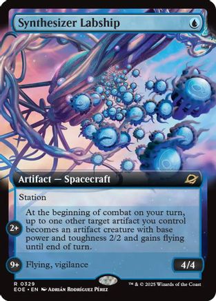 Image of Synthesizer Labship (Extended Art) [Edge of Eternities]