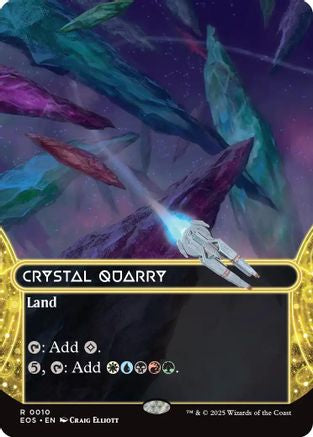 Image of Crystal Quarry (0010) (Borderless) [Edge of Eternities: Stellar Sights]