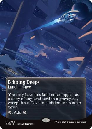 Image of Echoing Deeps (0058) (Borderless) [Edge of Eternities: Stellar Sights]