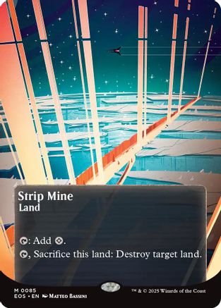Image of Strip Mine (0085) (Borderless) [Edge of Eternities: Stellar Sights]