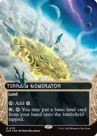 Image of Terrain Generator (0133) (Borderless) (Galaxy Foil) [Edge of Eternities: Stellar Sights]