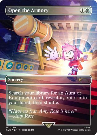 Image of Open the Armory (2089) (Rainbow Foil) [Secret Lair Drop Series]