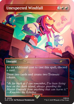 Image of Unexpected Windfall (2092) (Rainbow Foil) [Secret Lair Drop Series]