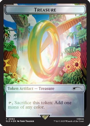 Image of Treasure Token (2094) (Rainbow Foil) [Secret Lair Drop Series]