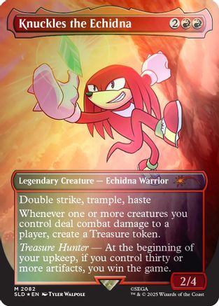 Image of Knuckles the Echidna (Rainbow Foil) [Secret Lair Drop Series]