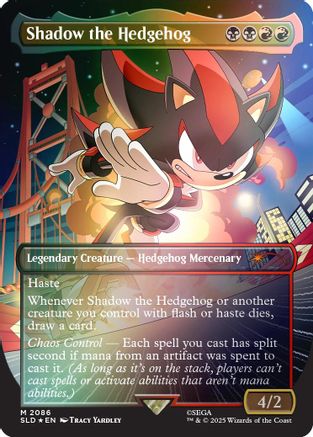 Image of Shadow the Hedgehog (Rainbow Foil) [Secret Lair Drop Series]