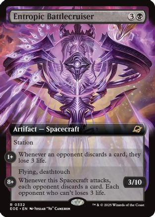 Image of Entropic Battlecruiser (Extended Art) [Edge of Eternities]