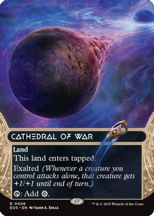 Image of Cathedral of War (0006) (Borderless) [Edge of Eternities: Stellar Sights]