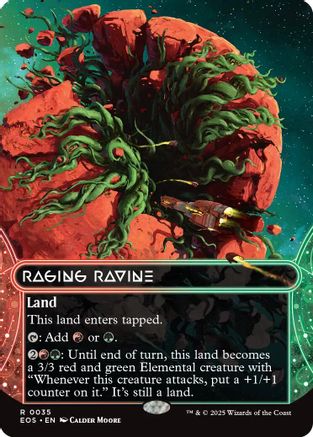 Image of Raging Ravine (0035) (Borderless) [Edge of Eternities: Stellar Sights]