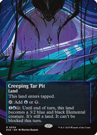 Image of Creeping Tar Pit (0054) (Borderless) [Edge of Eternities: Stellar Sights]