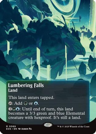 Image of Lumbering Falls (0069) (Borderless) [Edge of Eternities: Stellar Sights]