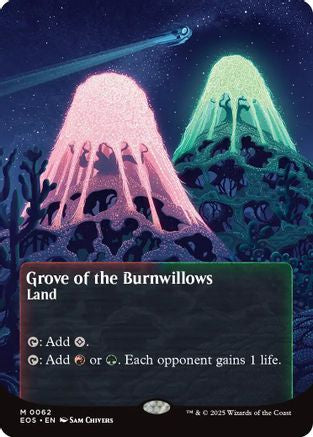 Image of Grove of the Burnwillows (0062) (Borderless) [Edge of Eternities: Stellar Sights]