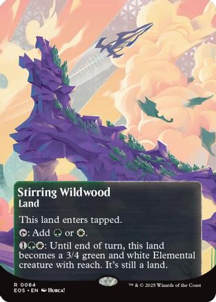 Image of Stirring Wildwood (0084) (Borderless) [Edge of Eternities: Stellar Sights]