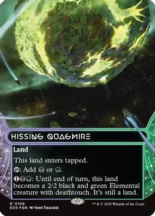 Image of Hissing Quagmire (0109) (Borderless) (Galaxy Foil) [Edge of Eternities: Stellar Sights]