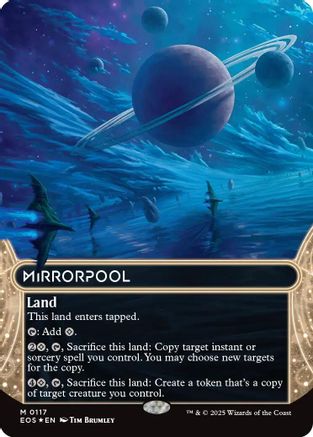 Image of Mirrorpool (0117) (Borderless) (Galaxy Foil) [Edge of Eternities: Stellar Sights]