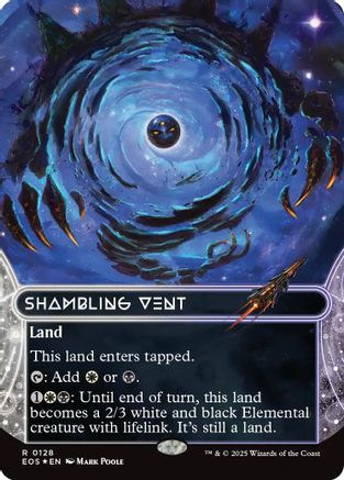 Image of Shambling Vent (0128) (Borderless) (Galaxy Foil) [Edge of Eternities: Stellar Sights]