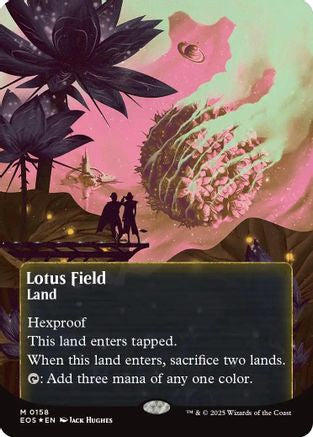 Image of Lotus Field (0158) (Borderless) (Galaxy Foil) [Edge of Eternities: Stellar Sights]