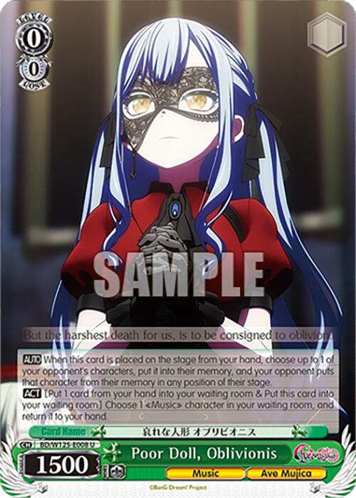 Image of Poor Doll, Oblivionis (BD/W125-E008 U) [MyGO!!!!! x Ave Mujica]