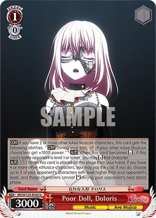 Image of Poor Doll, Doloris (BD/W125-E042 U) [MyGO!!!!! x Ave Mujica]