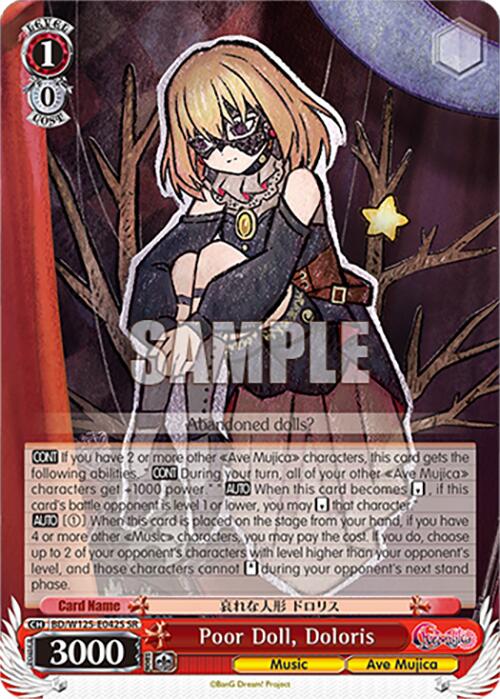 Image of Poor Doll, Doloris (BD/W125-E042S SR) [MyGO!!!!! x Ave Mujica]