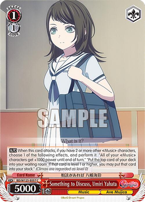 Image of Something to Discuss, Umiri Yahata (BD/W125-E057 C) [MyGO!!!!! x Ave Mujica]