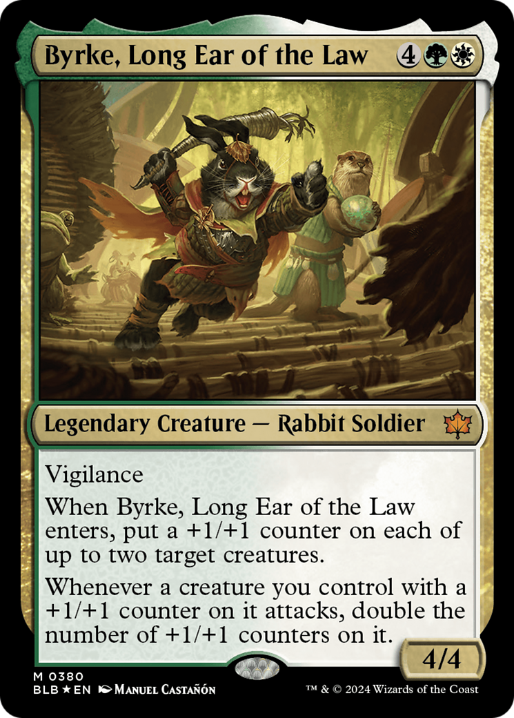 Image of Byrke, Long Ear of the Law [Bloomburrow]
