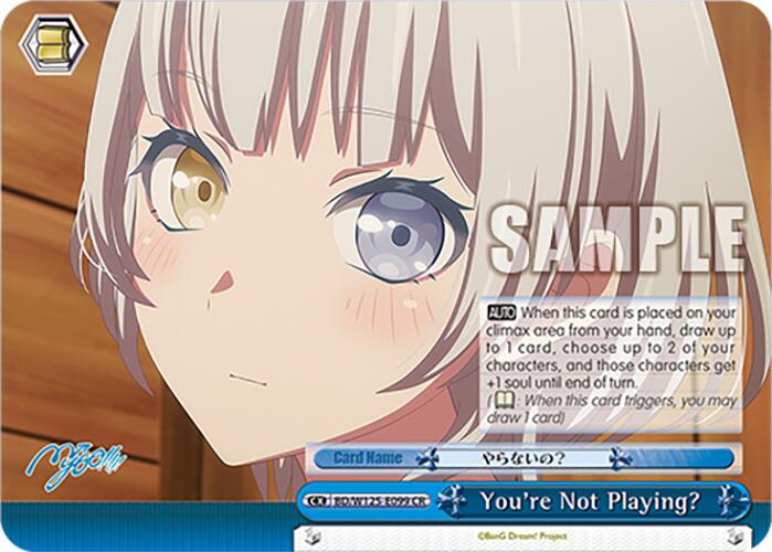 Image of You're Not Playing? (BD/W125-E099 CR) [MyGO!!!!! x Ave Mujica]