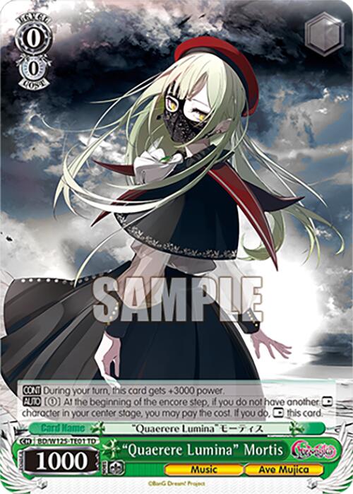 Image of Quaerere Lumina Mortis (BD/W125-TE01) [MyGO!!!!! x Ave Mujica]