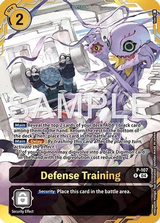 Image of Defense Training [P-107] (Premium Card Collection -Digimon Training Set-) [Digimon Demo Deck Exclusive Cards]
