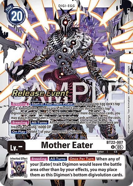 Image of Mother Eater [BT22-007] [Cyber Eden Release Event Cards]