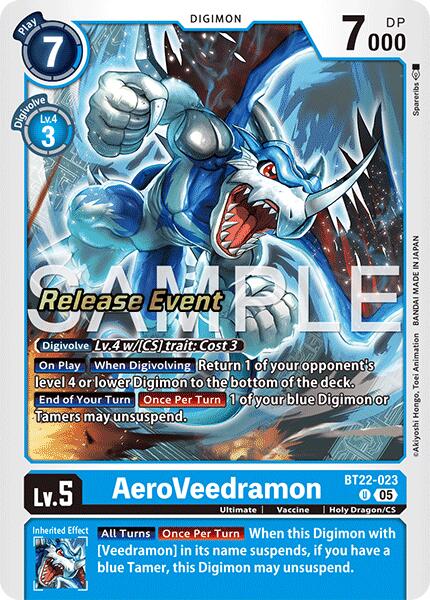Image of AeroVeedramon [BT22-023] [Cyber Eden Release Event Cards]