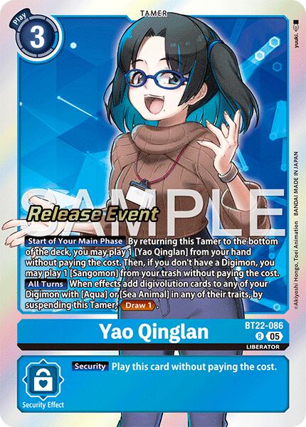 Image of Yao Qinglan [BT22-086] [Cyber Eden Release Event Cards]