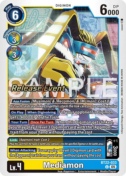 Image of Mediamon [BT22-033] [Cyber Eden Release Event Cards]
