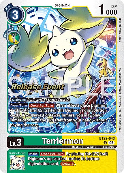 Image of Terriermon [BT22-043] [Cyber Eden Release Event Cards]