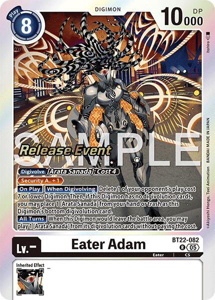 Image of Eater Adam [BT22-082] [Cyber Eden Release Event Cards]