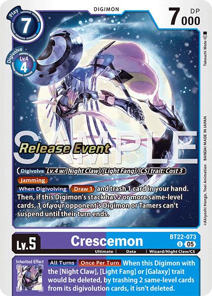 Image of Crescemon [BT22-073] [Cyber Eden Release Event Cards]