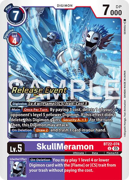 Image of SkullMeramon [BT22-074] [Cyber Eden Release Event Cards]