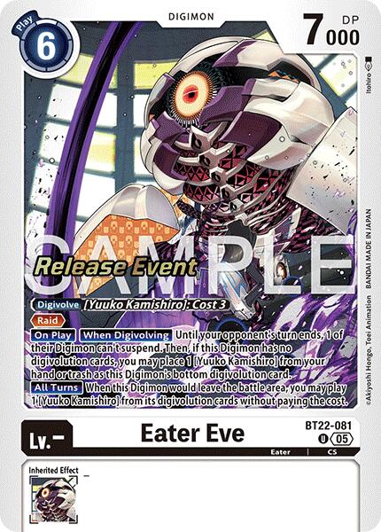Image of Eater Eve [BT22-081] [Cyber Eden Release Event Cards]