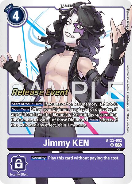 Image of Jimmy KEN [BT22-092] [Cyber Eden Release Event Cards]