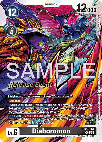 Image of Diaboromon [BT22-064] [Cyber Eden Release Event Cards]